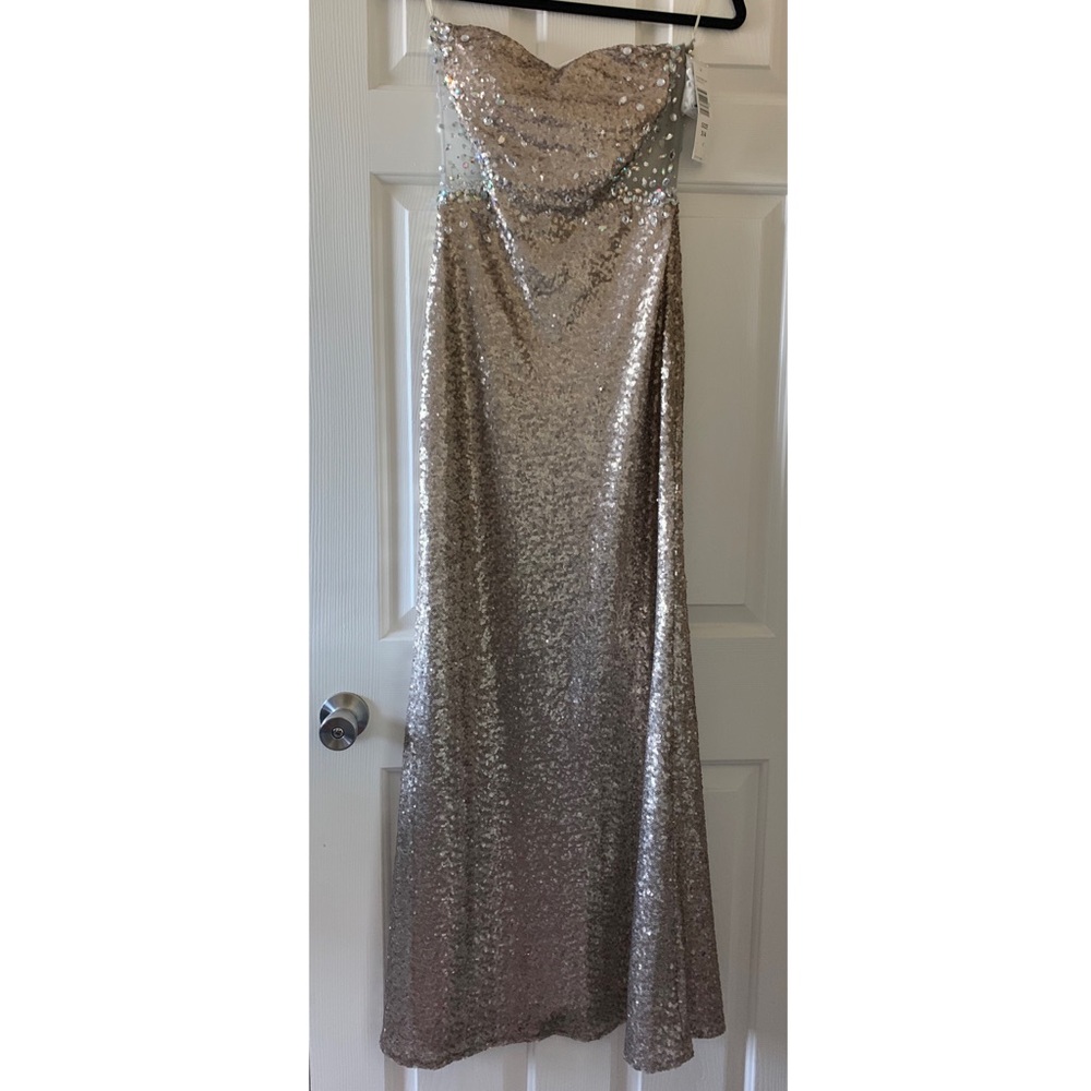Sequin champagne dress